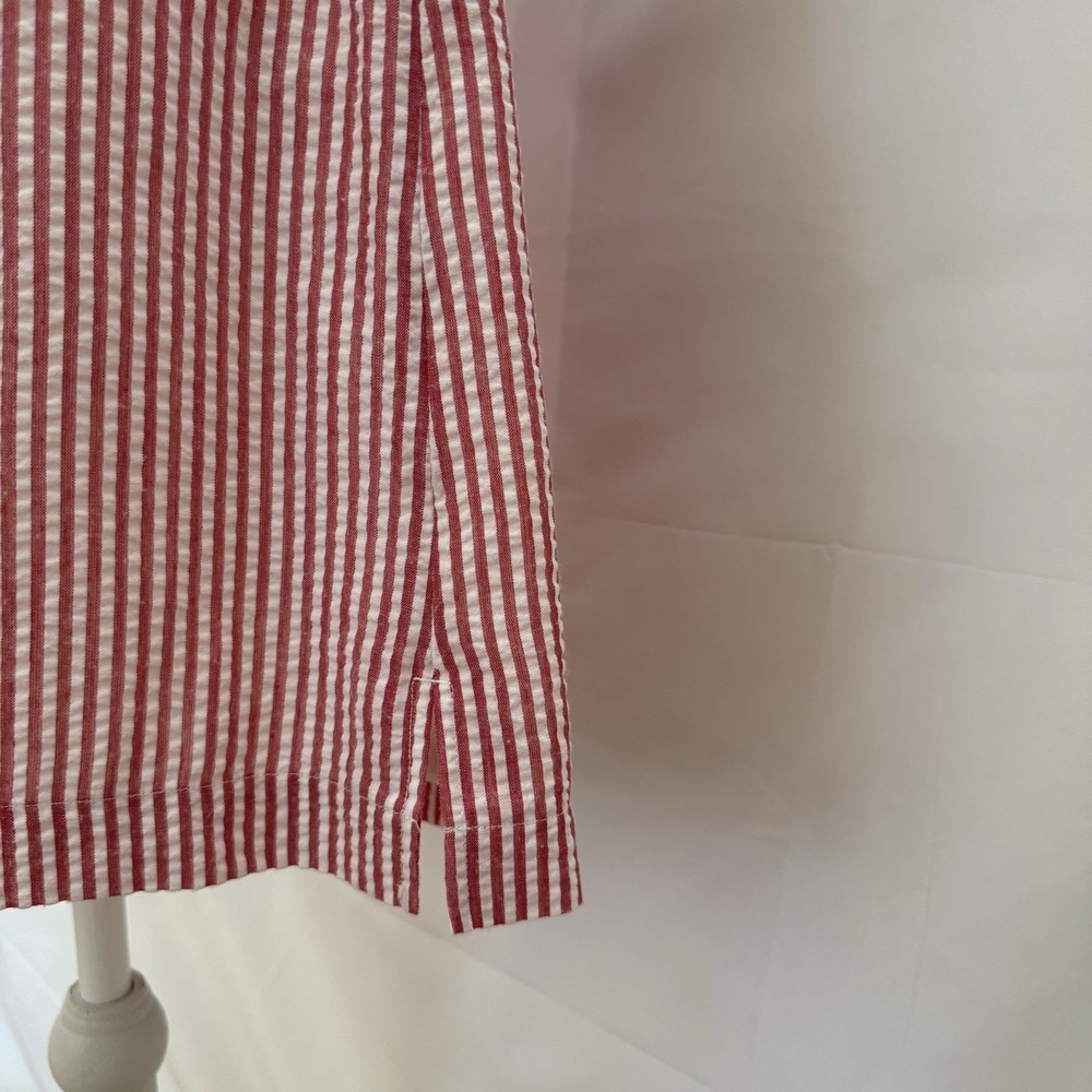 Vineyard Vines Pink and White Striped Strapless Tie-Front Dress - Picture 7 of 14